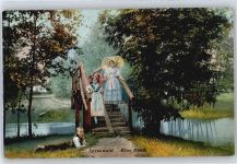 03096 O7502 Burg , Spreewald Gebrauchsspuren Trachten, Spreewald