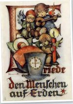 No.5611 , Weihnachten Hummel Künstlerkarte