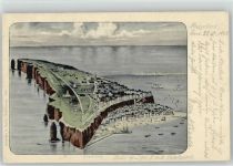 27498 W2192 Helgoland Künstlerkarte Vogelperspektive