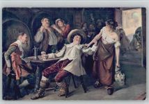 Weinkeller Dorfschenke Weinkrug Weinfässer Wein