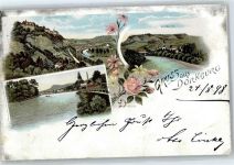 07778 O6904 Dornburg , Saale Lithographie Kunitz