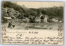 94469 W8360 Deggendorf - Teilansicht, Flussufer