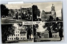 08223 O9704 Falkenstein , Vogtl - Bahnhof , Rathaus , Marke entfernt