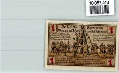 45768 W4370 Oelde , Westf - Notgeldschein Wappen Windmühle Pfingstkranz Kinder Reigentanz