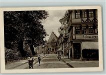 38640 W3380 Goslar - Pelzwaren-Geschäft Stadthaus im Hintergrund das altdeutsche Gildehaus
