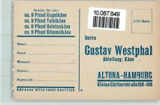 W2000 Altona Werbung Gustav Westphal Käse Lebensmittel