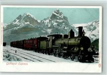 Gotthard Express - Verlag Louis Glaser - Wehrli 2346 AK Eisenbahnzug 1900