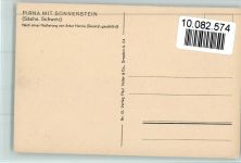 01796 O8300 Pirna Radierung Sonnenstein nach einer Radierung von Artur Henne sign.