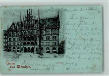 W8000 München Rathaus Zieher Ottmar Lithographie