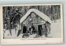 Typical Canadian Wintersport - After a Day Hunt - Jagd mit Schneeschuhen