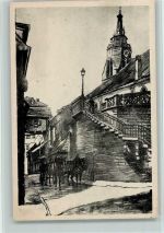 72070 W7400 Tübingen Künstlerkarte Kirchstaffel