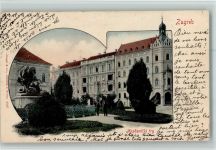 Zagreb 1902 - Akademie-Platz