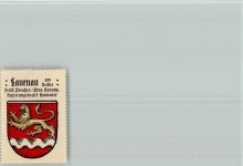 W3255 Lauenau Vignette Wappen mit Löwe Vignette