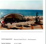 25980 W2280 Westerland FOTO KEINE AK Kurkonzert Foto montiert auf Karton