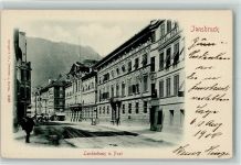 Innsbruck Landeshaus und Post 1900 AK Postamt