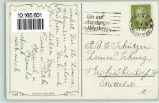 Verlag HWB Alabaster Serie 3716 - sign Hannes Petersen erster Schultag 1932 Künstlerkarte