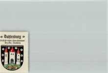 W2121 Dahlenburg Wappen it drei Türmen Löwe Vignette