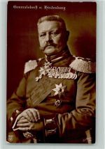 mit Orden geschmückt, NPG 4920 AK Hindenburg