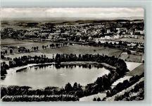 88326 W7960 Aulendorf , Württ - Steegersee-Strandbad Luftaufnahme