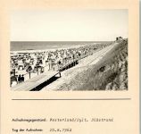 25980 W2280 Westerland FOTO KEINE AK Südstrand Foto montiert auf Karton