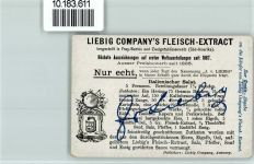 Sammelbild Liebig , Joh. Strauss, der Zigeunerbaron II Act. 3 Scene Operette
