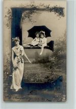 NPG Serie 195 - Buchstabe E Buchstabenkarte 1904 Foto AK