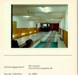 27472 W2190 Berensch FOTO KEINE AK Posterholungsheim Innenaufnahme Kegelbahn Foto montiert auf Karton