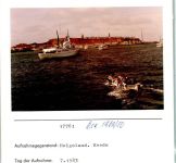 27498 W2192 Helgoland FOTO KEINE AK Reede Foto montiert auf Karton
