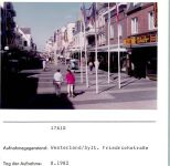 25980 W2280 Westerland FOTO KEINE AK Friedrichstraße Foto montiert auf Karton