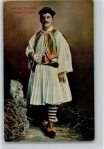 Costume Greeque - Mann in Tracht AK Trachten Griechenland 1912