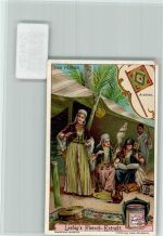Der Fächer in Arabien, Volkstypen - Sammelbild Liebig Fächer