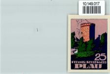 19395 O2864 Plau - Notgeldschein 25 Pfennig Reutergeld Braesig