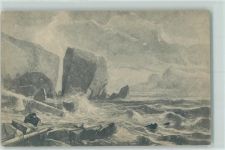 W2192 Helgoland Nr. 232 - sign Preller Kunstwart Postkarte