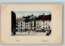 Basel Bâle Fischmarkt Brunnen 1913