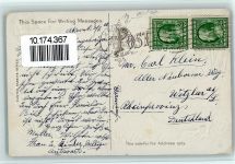 Easter Greetings , Küken mit einem Regenwurm AK Huhn 1910 Prägedruck