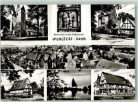 31515 W3050 Wunstorf - Stiftskirche Altes Rathaus Pfarr Witwenhaus