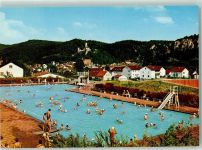 85110 W8079 Kipfenberg , Oberbayern - Schwimmbad Wasserrutsche Burgstall Michaelsberg