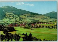 87484 W8964 Nesselwang - Blick nach Nesselwang mit Alpspitze