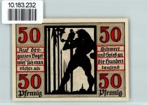 06618 O4800 Naumburg (Saale) - Notgeld Kirschen Scherenschnitt