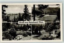 98749 O6434 Steinheid - Talsperre Schwarza-Quelle Neumansgrund Rückseite mit Abschürfungen bzw Kleberesten