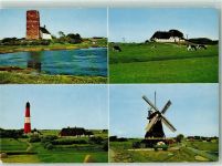 25845 W2251 Pellworm - Windmühle Leuchtturm