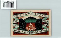 Bad Salzbrunn Szczawno-Zdroj - Notgeld Stadtwappen