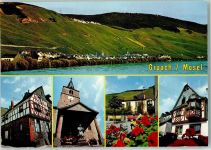 54470 W5550 Graach an der Mosel - Rückseite mit Abschürfungen bzw Kleberesten