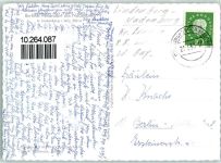 88161 W8998 Lindenberg i. Allgäu - Rückseite mit Abschürfungen und Kleberesten Berliner Feriendorf am Nadenberg