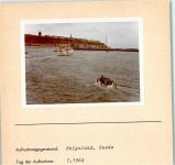 27498 W2192 Helgoland FOTO KEINE AK Reede Foto montiert auf Karton