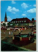 49808 W4450 Lingen (Ems) - Markt mit Fabelbrunnen