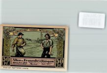 98574 O6081 Frauenbreitungen - Notgeld 50 Pfennig Flügelaltar