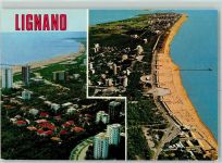33054 Lignano Pineta - Fliegeraufnahme des Strand