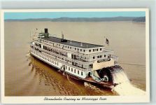 Sternwheeler Cruising on Mississippi River Delta Queen