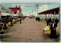 1909 - Rolling Chair Parade on the Boardwalk AK
